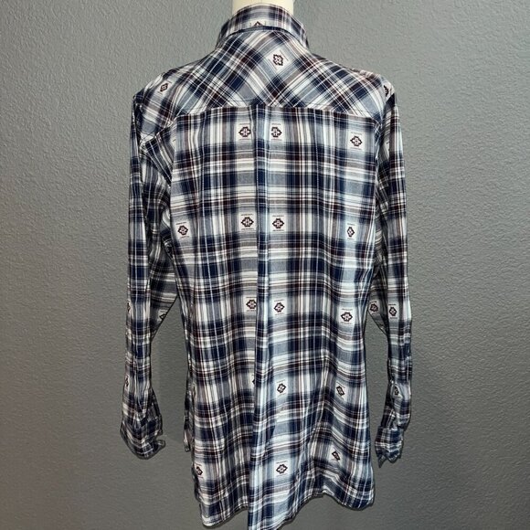 ARIAT Women's 1X Billie Jean Western ROCKBERRY GROVE Shirt Blouse NEW SAMPLE - Picture 5 of 12